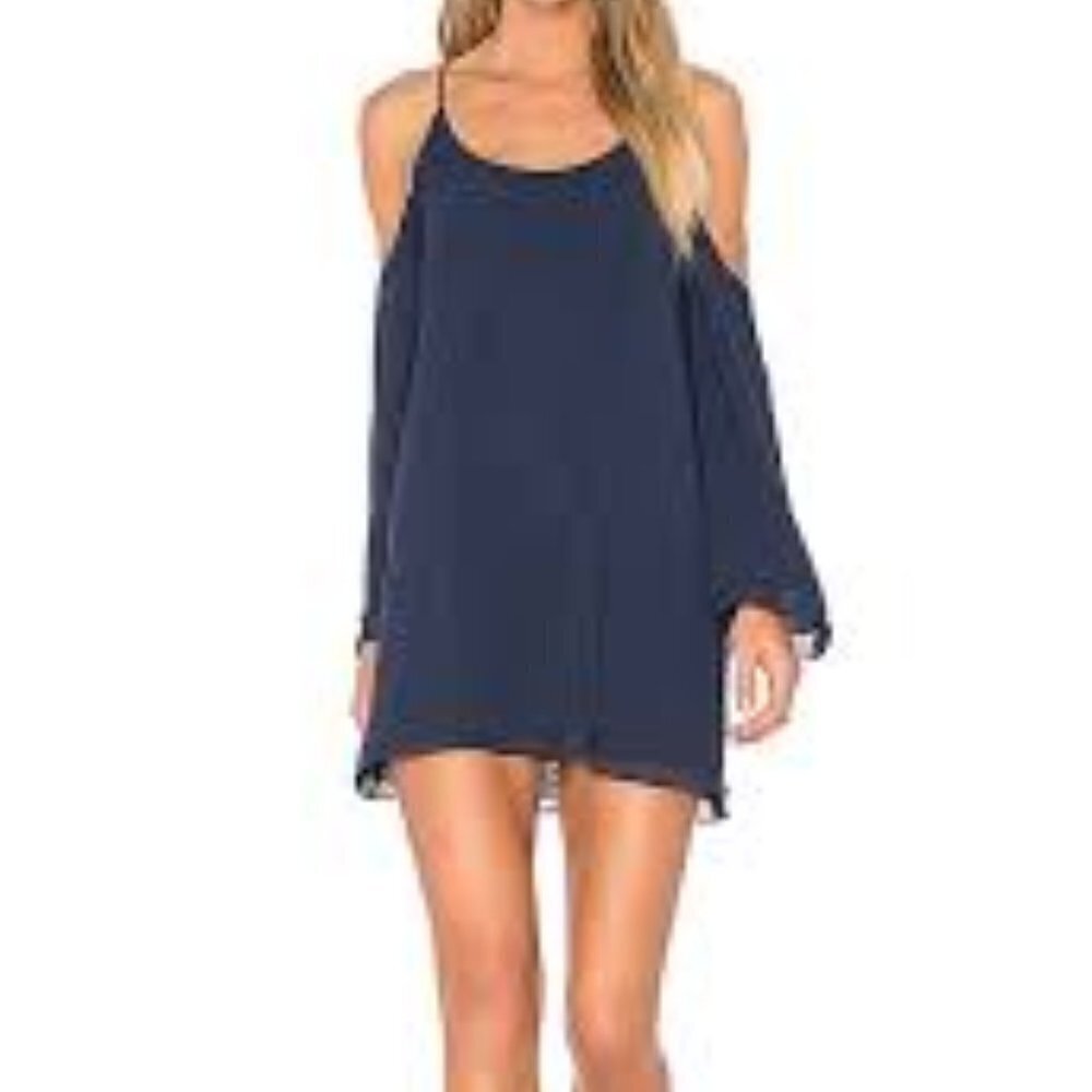 Lovers and Friends Lucy Dress Size Large Navy Revolve - Picture 4 of 4